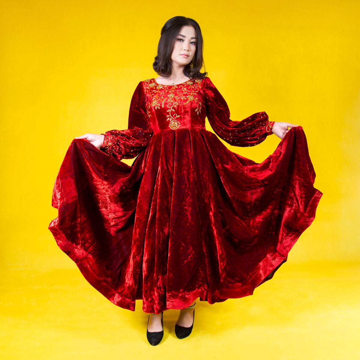 Yalda Design Long Dress| Red Women Party Dress