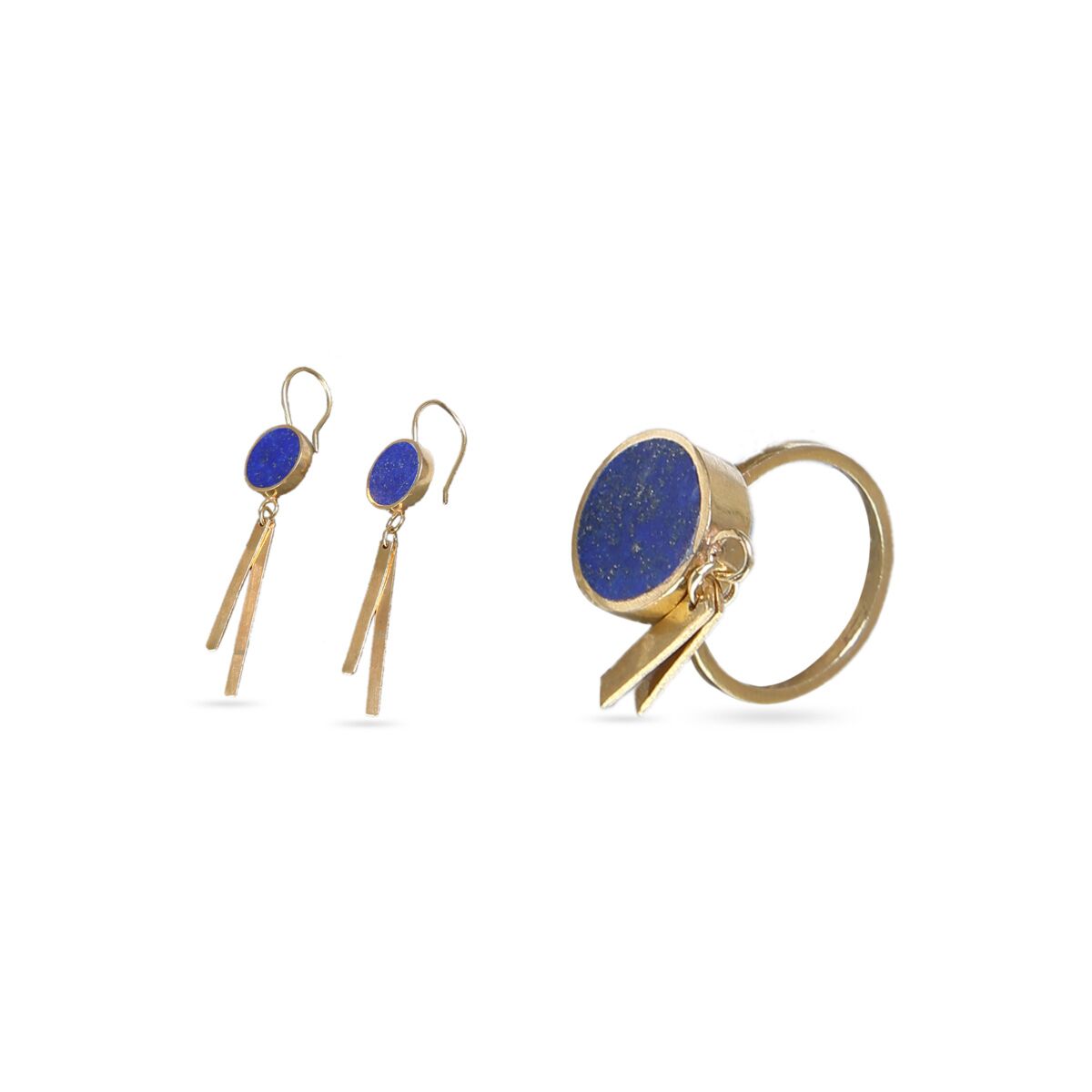 Lapis Stone Earring and Ring