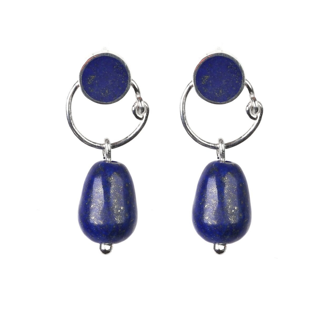 Blue Lapis Dangled Earrings