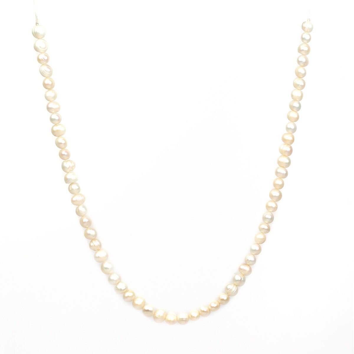 White Pearl Female Necklace | Natural Stone Made Necklace 