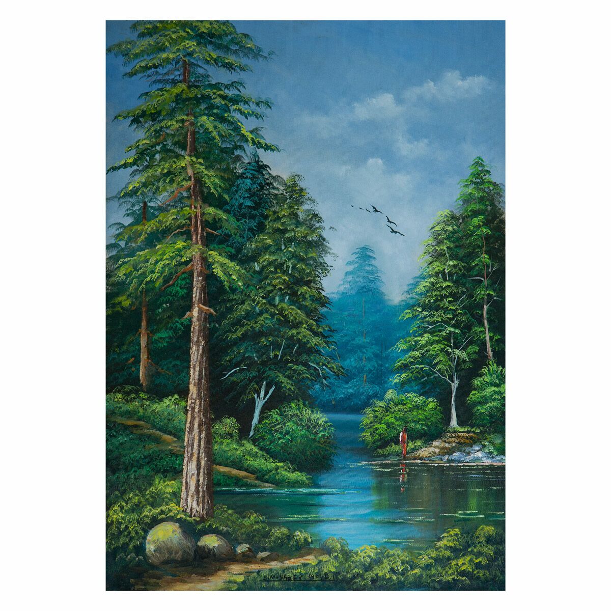Beautiful Nature Art Work | Oil Painting on Canvas