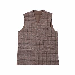 Woolen Men's Vest | Black Striped Barak Waistcoat