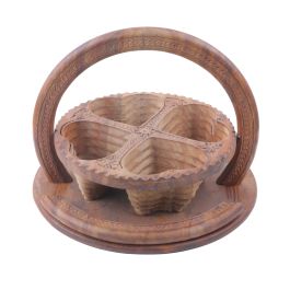 Buy Wooden Dry fruit Plate - Aseel