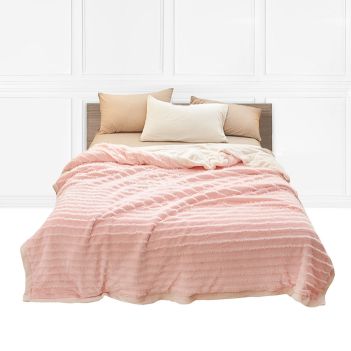 SOGA Throw Blanket Pink