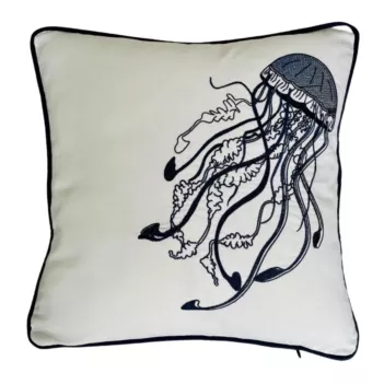 ADEDE JELLYFISH Embroidered Outdoor Cushion cover