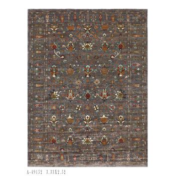 The Grey Colored Sultani Afghan Carpet