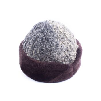 Lilac Nuristani Tribal Pakol | Handmade Woolen Winter Hat 