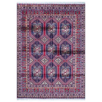 Samarqand Handwoven Afghan Wool Area Rug | 4' 9" X 6' 5" 