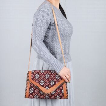 Embroidered Shoulder Bag | Cross-Body Bag 