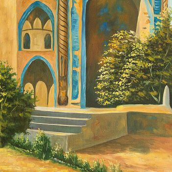 Rabia Balkhi Shrine Painting | Oil Color Artwork