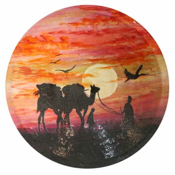 Kochi Travelers Artwork | Sunset Acrylic Painting 