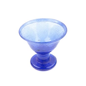 Handmade Ice-Cream Glass | Blue Glass Ice-Cream Coupe  