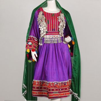 Aseel Purple Gande Afghani| 3-Piece Traditional 