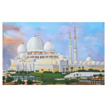 Abu Dhabi Sheikh Zayed Masjid Painting| Oil Color on Canvas