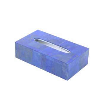 Lapis Lazuli Napkin Box | White Marble Tissue Paper Box 