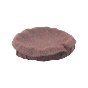 Dark Brown Nuristani Pakol | Woolen Casual Wear Beret Style Hat 