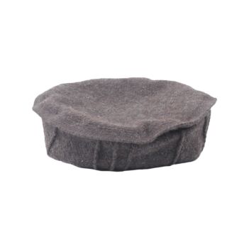 Dark Gray Nuristani Pakol | Woolen Casual Wear Beret Style Hat
