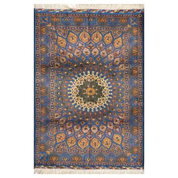 Beljik Wool Traditional Patterened Handwoven Area Rug | 3' 3" X 4' 8" 