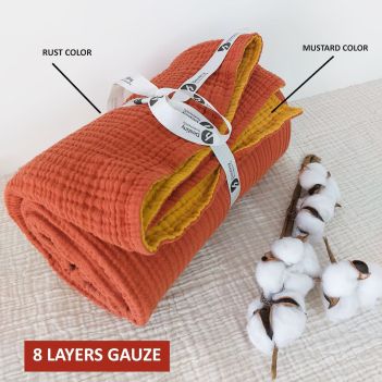 Gauze Throw Blanke 8 Layer