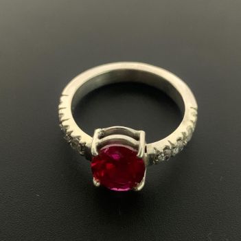 Afghani Modern Ruby Ring