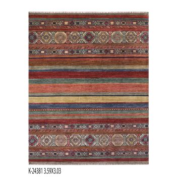 Carpet, Khorjin Afghan Hali11.77" X 9.94 (ft) Rug