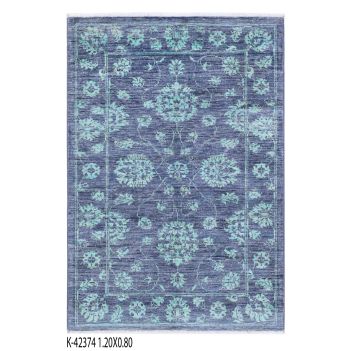 Two Colored Dotun Design Afghan Rug