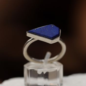 Lapis Lazuli Diamond Cut Ring | Marquise Handmade Ring 