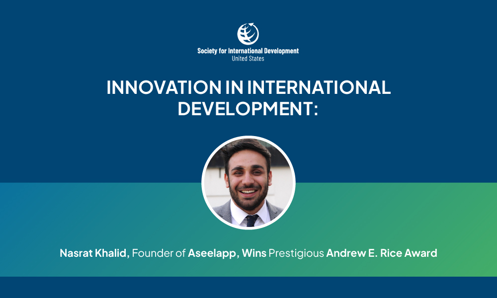 Innovation in International Development: Nasrat Khalid, Founder of Aseelapp, Wins Prestigious Andrew E. Rice Award